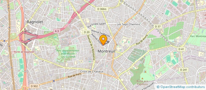 localisation de l'entreprise ZEN - VOIE DU COEUR à MONTREUIL