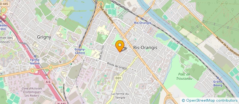 localisation de l'entreprise ZEN Y ZEN  RIS-ORANGIS