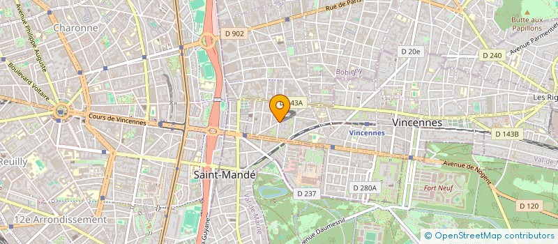 localisation de l'entreprise ZEN ZEN OR à VINCENNES