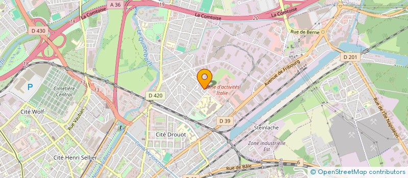 localisation de l'entreprise ZENA  ILLZACH