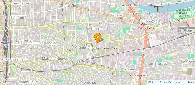 localisation de l'entreprise ZENA COIF  VILLEURBANNE