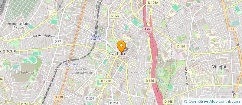 localisation de l'entreprise ZENATI COMPUTING  CACHAN