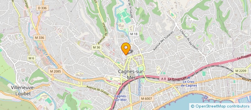 localisation de l'entreprise ZENDEH INDIVISION  CAGNES SUR MER