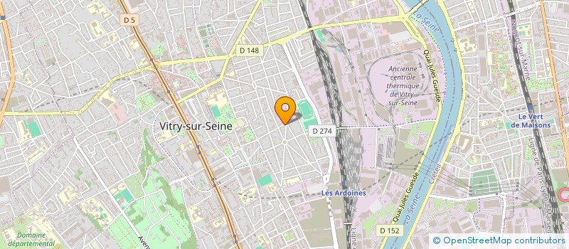 localisation de l'entreprise ZENESENS à VITRY-SUR-SEINE