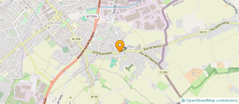 localisation de l'entreprise ZENETIQ à TOUFFLERS