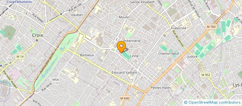 localisation de l'entreprise ZENETUDE  CYSOING