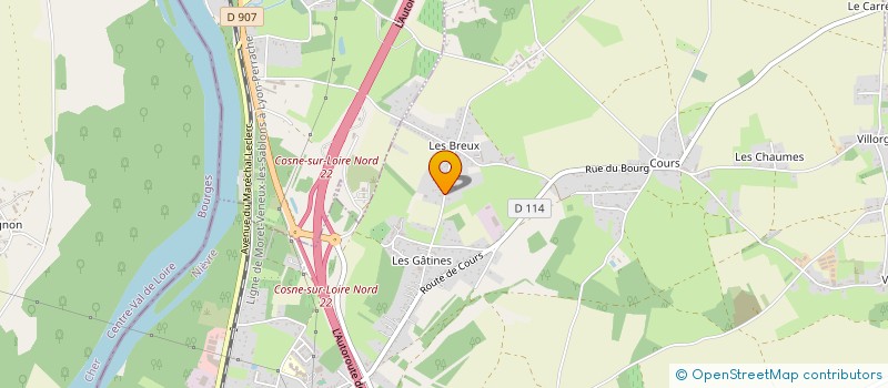localisation de l'entreprise ZENFIT à COSNE-COURS-SUR-LOIRE