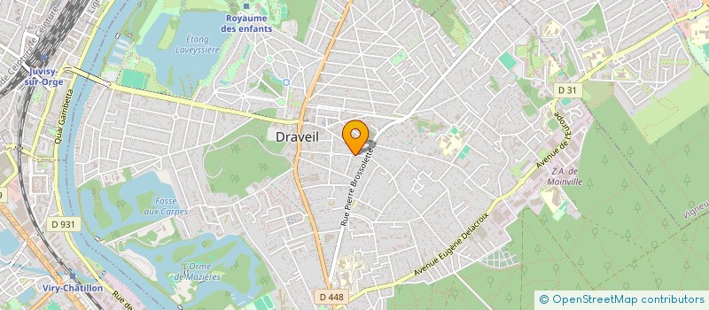 localisation de l'entreprise ZENFORM à DRAVEIL