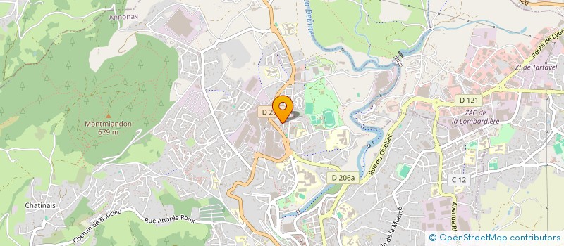 localisation de l'entreprise ZENGIN MACONNERIE à ANNONAY
