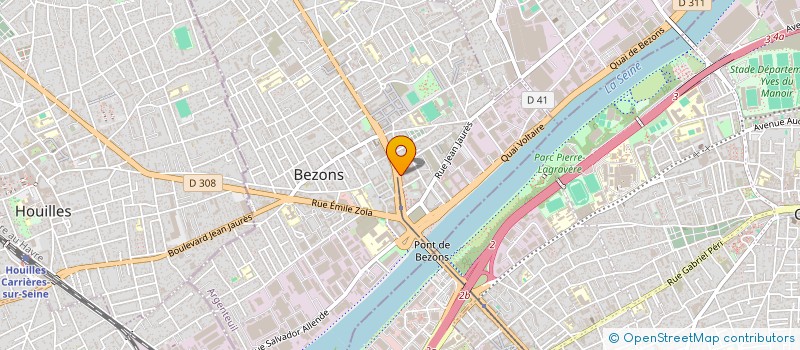 localisation de l'entreprise ZENITH à BEZONS