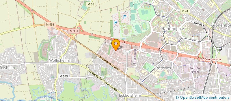 localisation de l'entreprise ZENITH'AMBULANCES  ECKBOLSHEIM