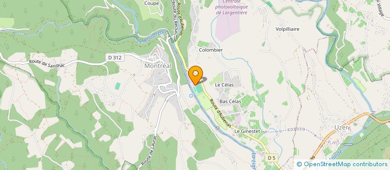 localisation de l'entreprise ZENITH CHARPENTE à LARGENTIERE
