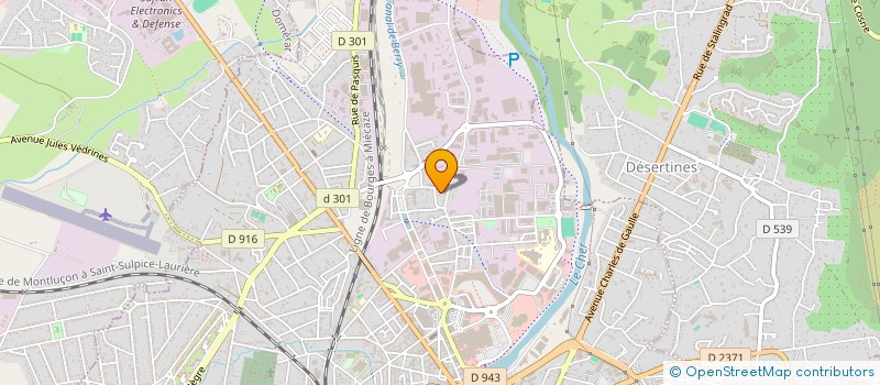 localisation de l'entreprise ZENITH ESPORTS  MONTLUCON