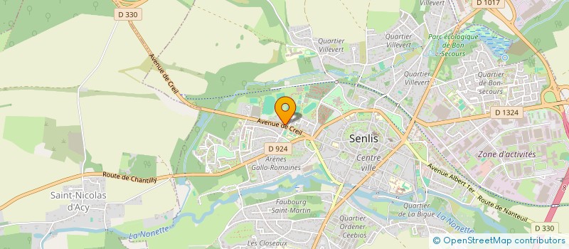 localisation de l'entreprise ZENITH EXPRESSO  SENLIS