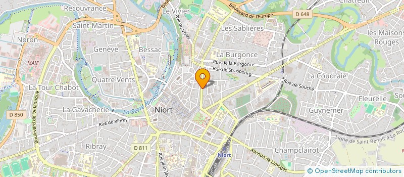 localisation de l'entreprise ZENITH HOLDING  NIORT