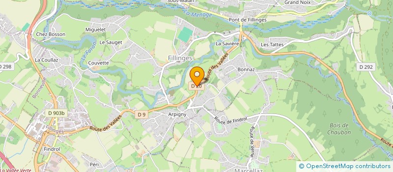 localisation de l'entreprise ZENITH INVEST  FILLINGES