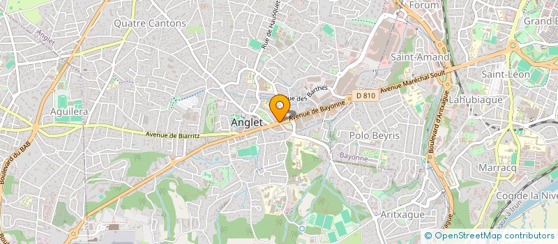 localisation de l'entreprise ZENITH MUSIC FRANCE  ANGLET