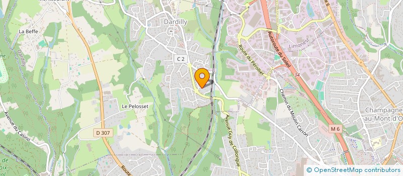 localisation de l'entreprise ZENITH SOLEIL  DARDILLY