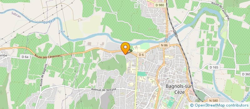 localisation de l'entreprise ZENITH VISION  BAGNOLS-SUR-CEZE