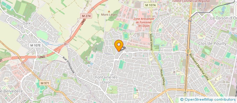 localisation de l'entreprise ZENITHCARTES à FONTAINE-LES-DIJON