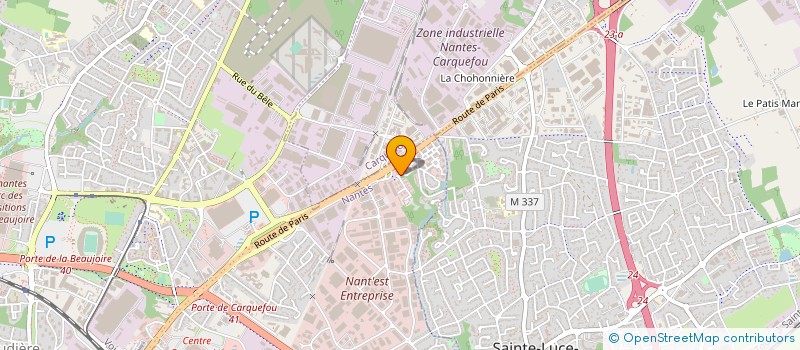 localisation de l'entreprise ZENITUDE NANTES LA BEAUJOIRE à NANTES