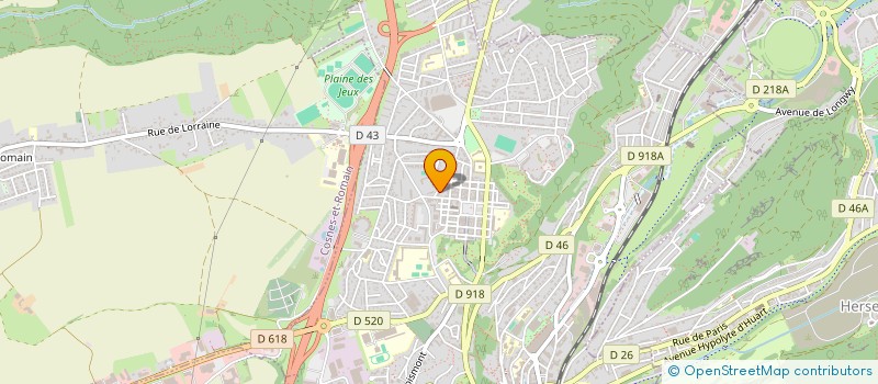 localisation de l'entreprise ZENIWAY à LONGWY