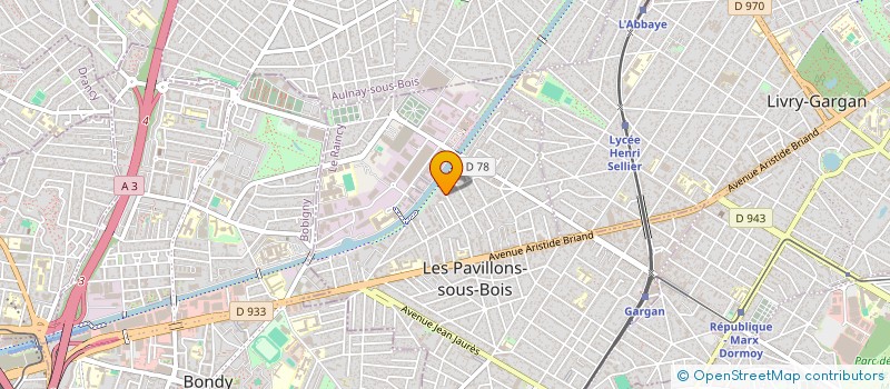 localisation de l'entreprise ZENON  LES PAVILLONS-SOUS-BOIS