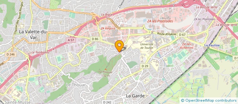 localisation de l'entreprise ZENONE ET ASSOCIES à LA VALETTE-DU-VAR