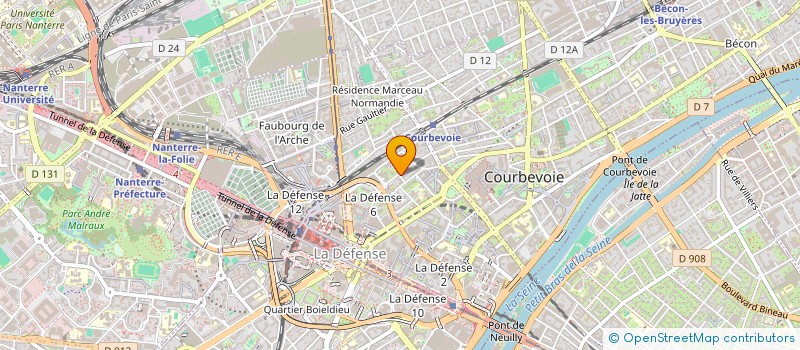 localisation de l'entreprise ZENOPS à COURBEVOIE