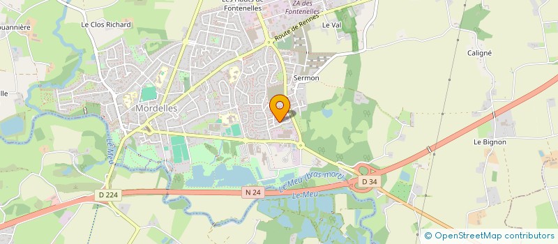 localisation de l'entreprise ZENORA  MORDELLES