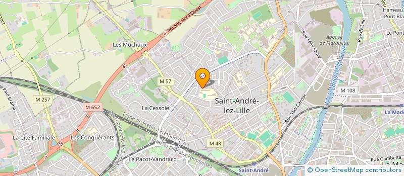 localisation de l'entreprise ZENORA à SAINT-ANDRE-LEZ-LILLE