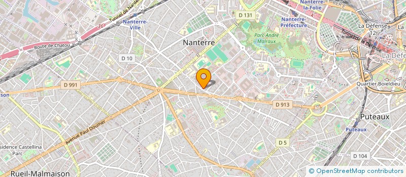 localisation de l'entreprise ZENOSPHERE à NANTERRE