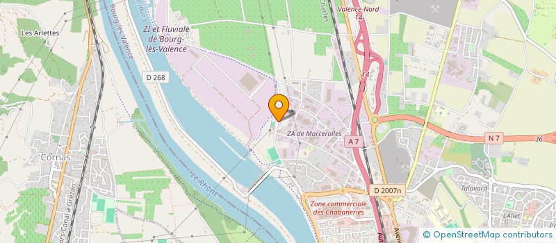 localisation de l'entreprise ZENSOA à BOURG-LES-VALENCE
