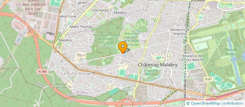 localisation de l'entreprise ZENSTAY PARIS SASU à CHATENAY-MALABRY