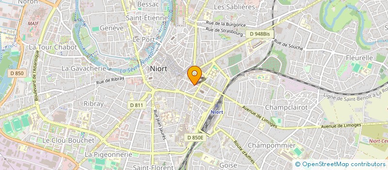 localisation de l'entreprise ZENTEC  NIORT