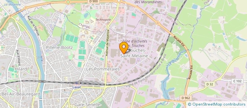localisation de l'entreprise ZENTO à LAVAL