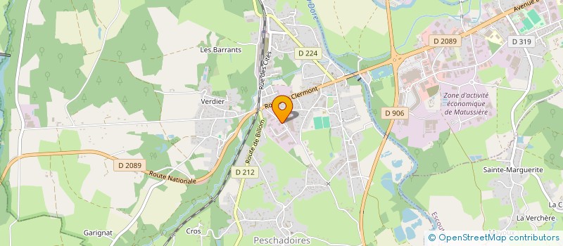 localisation de l'entreprise ZENUT PLANCHE PLASTIQUE à PESCHADOIRES