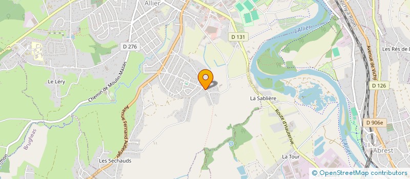 localisation de l'entreprise ZENVEST à BELLERIVE-SUR-ALLIER