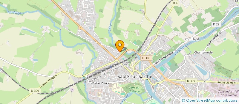 localisation de l'entreprise ZENX à SABLE-SUR-SARTHE