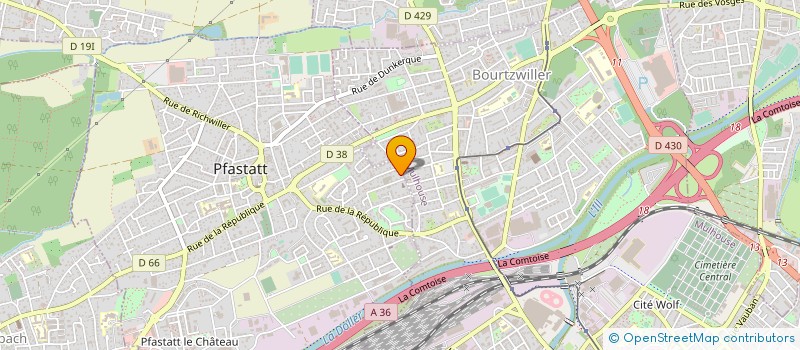 localisation de l'entreprise ZEO SARL  PFASTATT