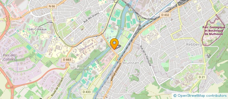 localisation de l'entreprise ZEOTECHNOLOGIES à BRUNSTATT-DIDENHEIM
