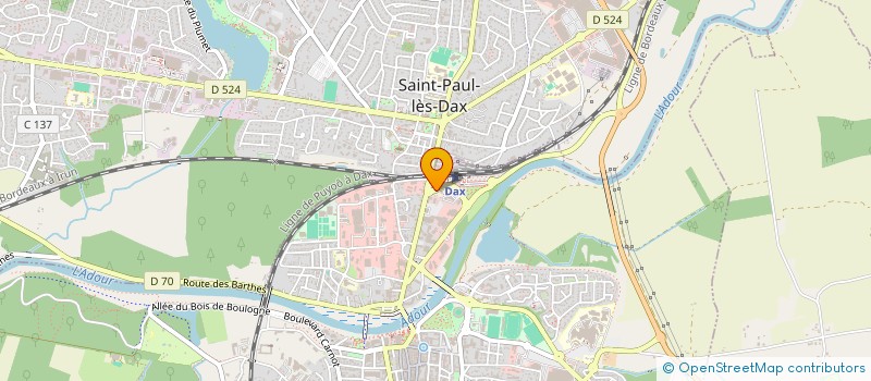 localisation de l'entreprise ZEOUF à DAX
