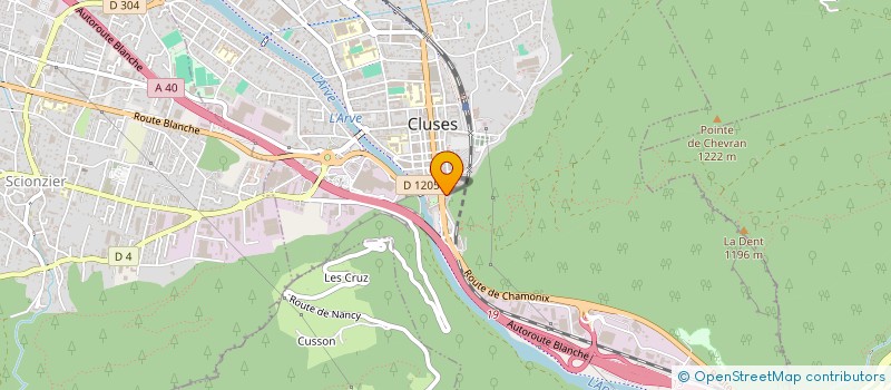 localisation de l'entreprise ZEPH  CLUSES