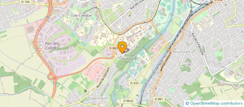 localisation de l'entreprise ZEPHIR ALSACE à BRUNSTATT-DIDENHEIM