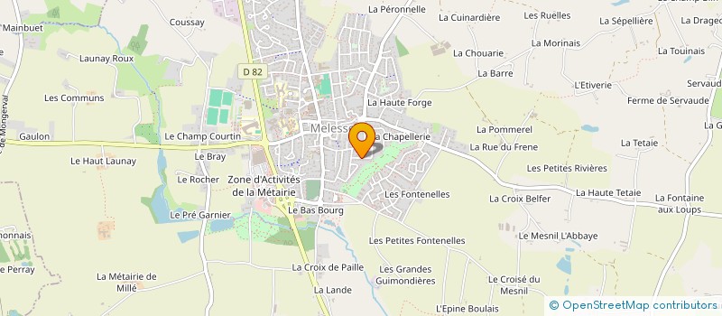 localisation de l'entreprise ZEPHIR LIVRAISON à MELESSE