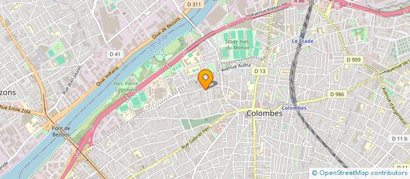 localisation de l'entreprise ZEPHIRA à COLOMBES