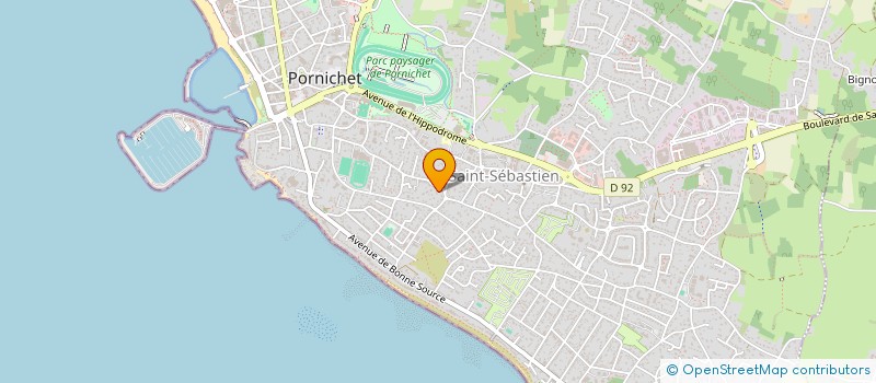 localisation de l'entreprise ZEPHYR à PORNICHET