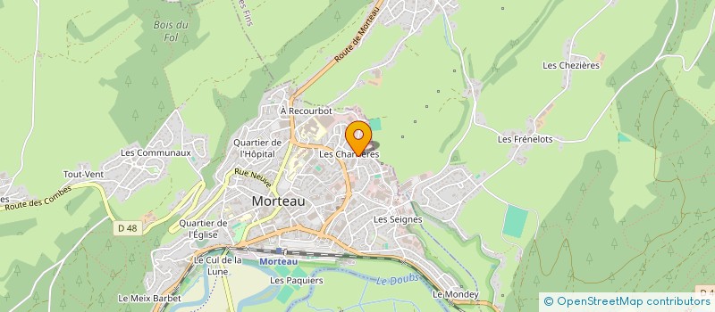 localisation de l'entreprise ZEPHYR  MORTEAU