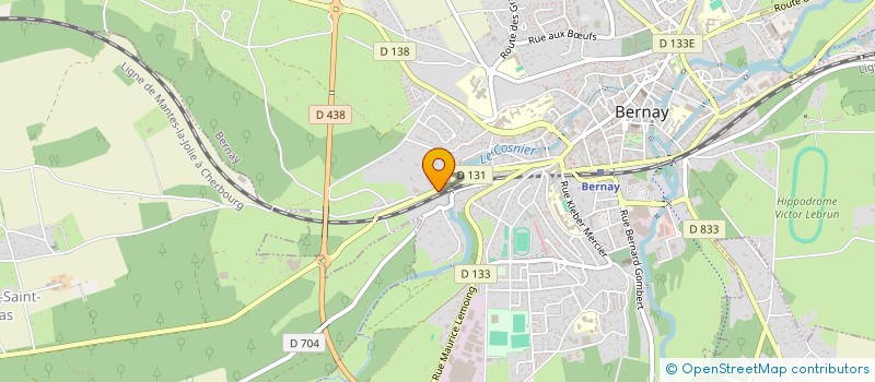 localisation de l'entreprise ZEPHYR CONSTRUCTION à BERNAY