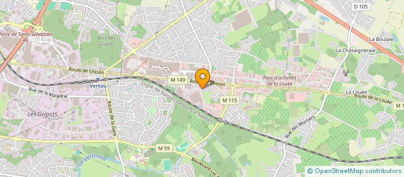 localisation de l'entreprise ZEPHYR INVEST  VERTOU